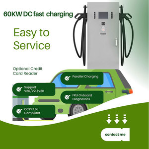 Estación de Carga Rápida para Vehículos Eléctricos de 120kW con Conector CCS1, CCS2, GBT y Chademo, Cargador Rápido para Vehículos Eléctricos FSR-120, Estación de Carga Rápida de 120kW - Product Image 2