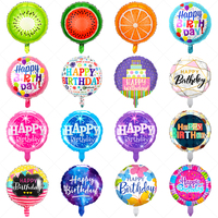 Balon Foil Aluminium Biru Pink 18-inci Kemasan Individual Grosir untuk Pesta Ulang Tahun, Hari Valentine, Tahun Baru