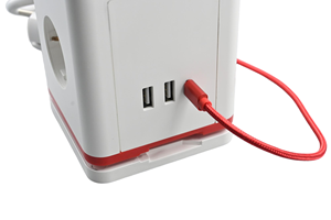 Enchufe de Extensión USB E-Sun, 3 Tomas de Corriente, 2 Puertos USB-<span class=keywords><strong>A</strong></span>, 1 <span class=keywords><strong>Puerto</strong></span> USB-C, Enchufe Europeo, 16A, 250V, Conexión <span class=keywords><strong>a</strong></span> Tierra Estándar, Cable de 1.5m - Product Image 4