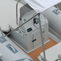 Huixin 16ft RIB-480 en fibre de verre dériveur gonflable Sport Yacht pêche plongée 8 personnes 1.2mm d'épaisseur Hypalon PVC certificat CE