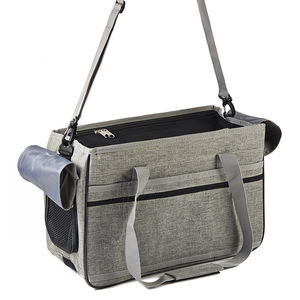 Sac de transport souple et portable pour chiens et chats, violet, sac de voyage à bandoulière, s'adapte aux bagages - Product Image 5