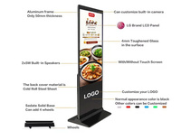 Pantalla Digital LCD Inteligente de 49/55/75 Pulgadas con Soporte de Pie para Tiendas Minoristas, Hoteles, Centros Comerciales y Salas de Exposiciones