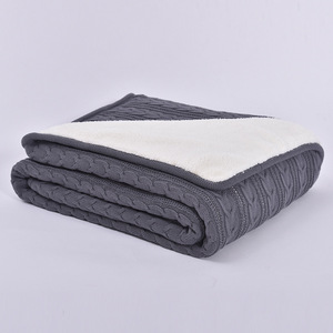 Ventas directas de fábrica de algodón 100% de mantas de punto trenzado de lana, mantas de siesta de oficina, mantas de sofá - Product Image 6