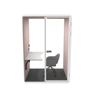 Cabina Acústica Moderna Blanca para Oficina, Reducción de Ruido, Insonorizada, Portátil, Espacio Silencioso para el Trabajo - Product Image 2