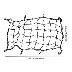 Filet de chargement élastique robuste, idéal pour sécuriser les sacs, les boîtes et l'équipement sur les véhicules - Product Image 3