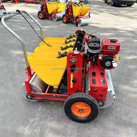 Moteur à essence manuel de 1-6 rangées plantant la machine de semoir de semoir de graines d'ail pour le prix de gros