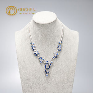 9k 14k 18k 24k सोने के हीरे का हार आभूषण लैब उगाई गई हीरा हार कस्टम पेंडेंट - Product Image 4