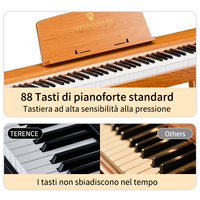 TERENCE P10 Piano Digital Electronic, Electric Keyboard Musical Instruments for Living Room Use