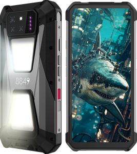 สมาร์ทโฟน 8849 Shark 1 รุ่นทนทาน หน้าจอ 6.79 นิ้ว รองรับ 5G กล้องมองกลางคืน 64MP กล้องหลัก 50MP แบตเตอรี่ 15600mAh หน่วยความจำ 24+256GB ระบบปฏิบัติการ Android 14 รุ่น 8849 Ru - Product Image 6