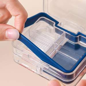 Medical <strong>Kit</strong> Multifunction ABS Tablet Cutter &amp; Splitter Case with Aluminum Pill Drug Box Stocked <strong>Plastic</strong> - Product Image 4