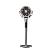 Ventilateur Réducteur de Chaleur d'Été avec Conception de Tête Oscillante 3D, Débit d'Air Puissant, Trois Vitesses de Vent. Télécommande