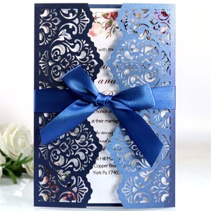 Invitaciones de Boda con Corte Láser Estilo Europeo y Americano, Tarjetas de Felicitación para Bodas, Gran Venta 2026 - Product Image 1