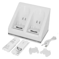 Station de charge double pour manettes de jeu N Wiis, station de charge de batterie, chargeur de batterie, base de charge, câble