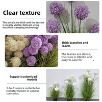 Buket Bunga Hydrangea Artifisial Modern Qishuo Bahan PET/PVC untuk Dekorasi Hotel, Rumah, Lanskap, Hiasan Pot, Pernikahan