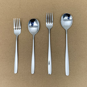 Set di Forchette e Cucchiai Coreani <span class=keywords><strong>in</strong></span> Acciaio Inox 304 Lucidato a Specchio, Grado Alimentare, 6 Pezzi, per Ristoranti e Casa - Product Image 3