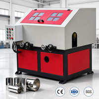Polisseuse de tubes ronds automatique de haute qualité et durable avec moteur 4kW, tête de meulage de précision, construction en acier inoxydable pour les marchés mondiaux