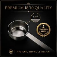Juego de Cucharas Medidoras de Lujo de 9 Piezas con Caja de Regalo Magnética Personalizada, Cucharas de Acero Inoxidable 18/10, Regalo Premium para el Mercado de los Emiratos Árabes Unidos