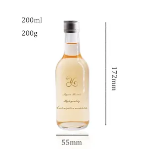 定制制造商批发200毫升500毫升700毫升750毫升玻璃瓶白酒杜松子酒朗姆酒龙舌兰酒
