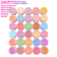 Poudre acrylique pour ongles BIN, étiquette privée personnalisée, haute qualité, non toxique, 1 oz, 3 en 1, en flacon, emballée en Chine, vente en gros directe d'usine