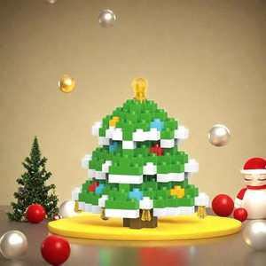 Ensemble <span class=keywords><strong>de</strong></span> blocs <span class=keywords><strong>de</strong></span> construction en micro-particules, jouet éducatif pour enfants <span class=keywords><strong>de</strong></span> 5 à 7 ans, Noël, Père Noël, bonhomme <span class=keywords><strong>de</strong></span> neige, arbre, cadeau, plastique ABS, <span class=keywords><strong>sécurité</strong></span> - Product Image 3