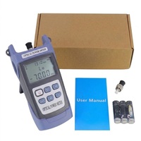 Synsensor SYN-10 Compteur de puissance optique portable -70~+10dBm Kit de test de fibre optique 6 longueurs d'onde calibrées (850-1625nm) AA