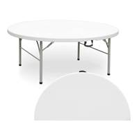 Table pliante commerciale portable de 180 cm (6 pieds) pour événements, mariages, banquets et fêtes, usage intensif intérieur et extérieur, vente en gros