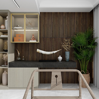 Panneaux muraux acoustiques en bois 3D KASARO, panneaux muraux insonorisants en fibre de polyester pour la maison, l'entrepôt, le salon, akupanel