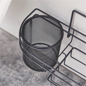 Soporte de esquina moderno de aleación de zinc para escobilla de baño, para uso en hoteles, sin perforaciones, para encimera - Product Image 4