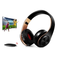 Casque TV sans fil YH690 couleur macaron, casque supra-auriculaire avec son stéréo DJ HIFI, bandeau extensible durable