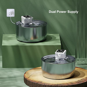 नए कारखाने ओम स्टेनलेस स्टील स्मार्ट पालतू पानी डिस्पेंसर 7 एल बड़ी क्षमता कुत्ते बहु-बिल्ली के लिए स्वचालित बिल्ली पानी का फव्वारा - Product Image 3