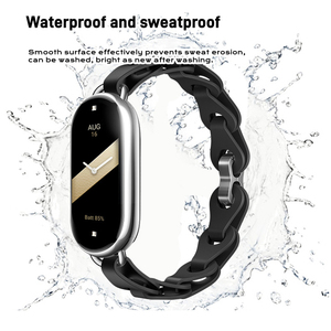 Bracelet en silicone élastique pour <span class=keywords><strong>Xiaomi</strong></span> <span class=keywords><strong>Mi</strong></span> Band 10, bracelet de sport respirant, Correa, Miband 8 9 10, bracelet de montre - Product Image 3