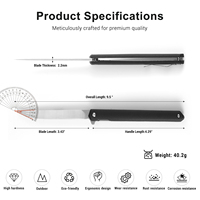 8Cr14 staal mini vouwzakmes met carbon fiber handvat, draagbaar EDC outdoor camping fruitmes met zakclip