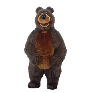 कवक inflatable furry pluser भूरे भालू की शुभंकर पोशाक के लिए टिकाऊ लुभावनी आरामदायक - Product Image 5