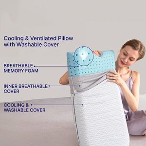 Ergonomic Silicone Memory Foam <b>Pillow</b> High Resilience <b>Bed</b> <b>Pillow</b> for Home Hotel Guest Room - Product Image 4