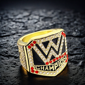 Atacado 2025 Personalizado Diamante Banhado A Ouro Homens Anel Campeonato Moda Forma Geométrica Wrestling Boxe Chapion Anel - Product Image 3