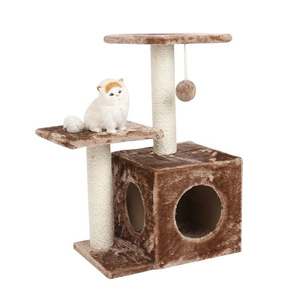 PetLike Eco Friendly Wooden <b>Cat</b> Tree Furniture Toys <b>Cat</b> <b>Scratching</b> <b>Posts</b> <b>for</b> <b>Cats</b> - Product Image 4