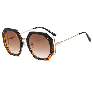 Psn Octagonal <b>Sunglasses</b> Full Rim <b>Gradient</b> Lens UV400 Women Fashion Party Glasses - Product Image 3