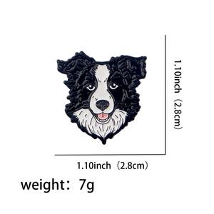 Broches en émail mignonnes pour animaux de compagnie, chien de famille, berger <span class=keywords><strong>allemand</strong></span>, husky, bouledogue français, corgi, dessin animé, animal, broche pour la fête des pères, pour bijoux - Product Image 4