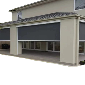 Écrans de terrasse <span class=keywords><strong>motorisés</strong></span> imperméables, écrans rétractables à fermeture éclair, rideaux d'extérieur et stores enrouleurs imperméables et coupe-vent pour l'extérieur - Product Image 1