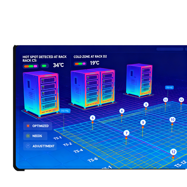 Refrigeration Systems: Data Center Thermal Map Analysis and Hot/Cold Spot Optimization
