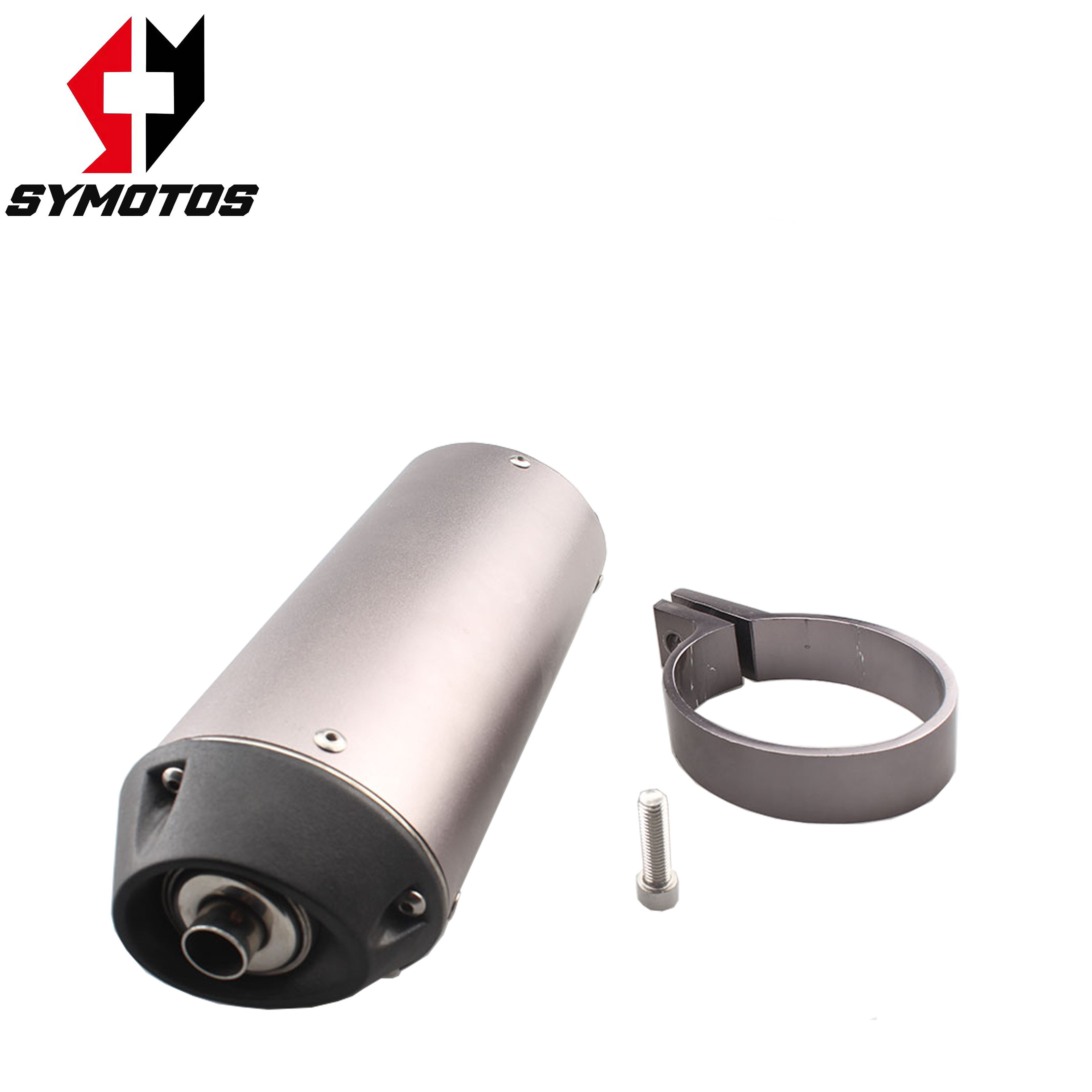 32mm Motorcycle Exhaust Muffler Pipe - Black Aluminum Alloy For NSR150 NSR250 TZR125 Scooters