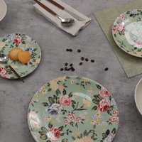 Service de vaisselle design de haute qualité Assiettes rondes de luxe élégantes Style motif dîner de mariage