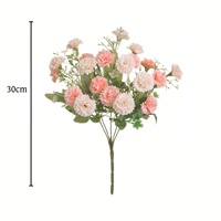 20 petites fleurs lilas fleurs artificielles hortensia oeillet mariage décoration de la maison ameublement doux fleurs design