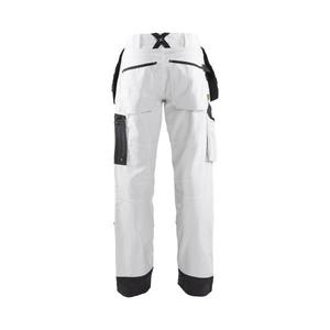 BLAKLADER-1510101098C156 X1500 Pantalones de pintores Blanco/Gris oscuro-EAN 7330509754627 PANTALONES DE TRABAJO DE CARGA - Product Image 2