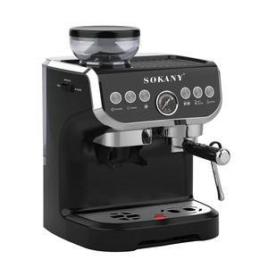 Cafetera Eléctrica Espresso SOKANY6866 para <span class=keywords><strong>Comercio</strong></span> Exterior con Molinillo, Vapor, 20 Bares de Presión, Pantalla LCD y Control Automático - Product Image 1
