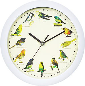 <span class=keywords><strong>Orologio</strong></span> da Parete Rotondo in Plastica Bestseller, Design Semplice <span class=keywords><strong>con</strong></span> Suono di Uccelli, Numeri Arabi, Movimento al Quarzo, Decorazione per la Casa - Product Image 2