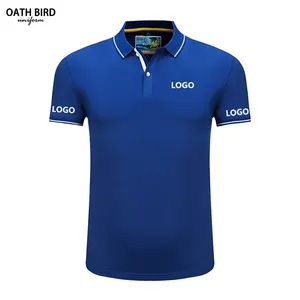 Aanpassen Geborduurd Bedrukt Logo 100% Katoen Polyester Heren Golfpolo Shirt Custom Logo Hoge Kwaliteit Zakelijke Uniform T-Shirts