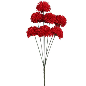 Crisantemos Artificiales de Siete Cabezas, Flores de Seda para Decoración de Bodas, Paquete de 10 Ramas - Product Image 4