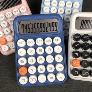 Blue Office Calculator 12 Digits ABS Material For Financial Accounting Bookkeeping Data Retrieval - Product Image 1