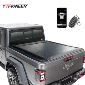 YTPONEER 4wd อุปกรณ์เสริมรับฝาครอบเตียงรถบรรทุกไฟฟ้าแบบพับเก็บได้กันน้ํา Tonneau สําหรับ Ford-150